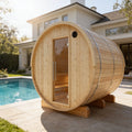 Tampere Finnish Barrel Sauna with WiFi Heater - Finnish Sauna Builders